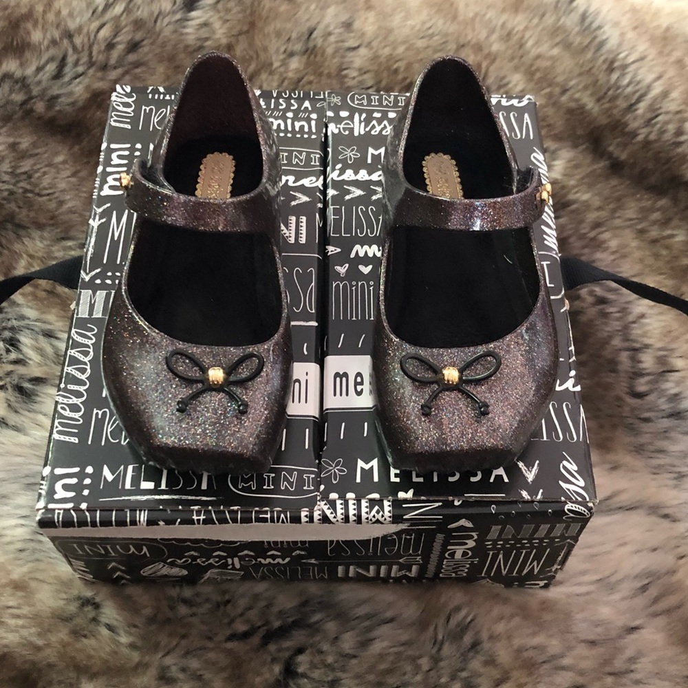 Mini Melissa Glitter Ballet Shoes